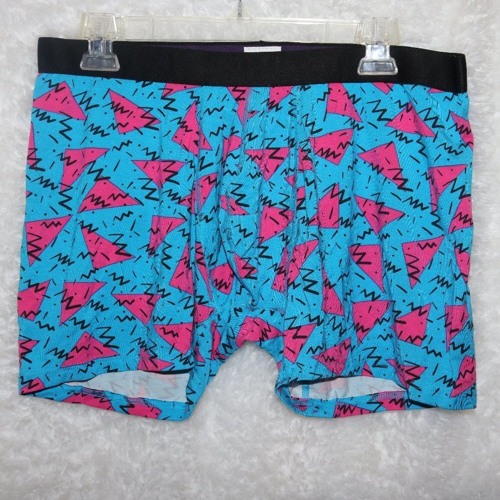MeUndies retro skating rink 1980s flashback men's or unisex boxer briefs 3XL new